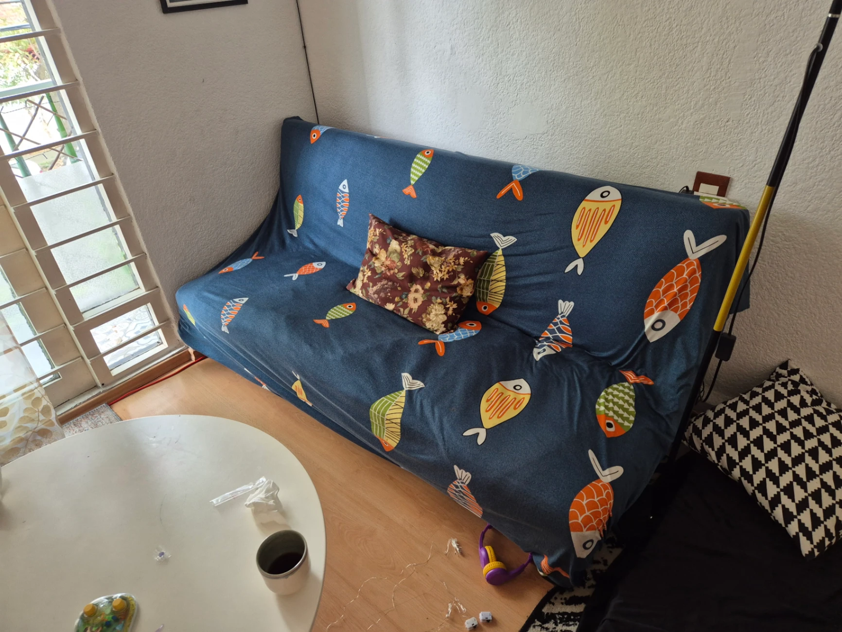 Sofá Cama Plegable con funda estampada de peces — miniatura 3